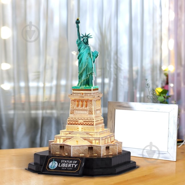 3D-пазл CubicFun Статуя Свободи з LED-підсвіткою L536h - фото 2 3D-пазл CubicFun Статуя Свободи з LED-підсвіткою L536h - фото 2