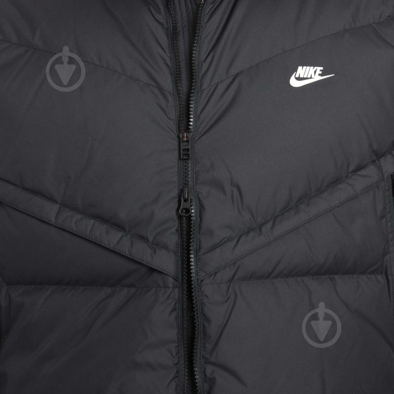 Куртка чоловіча Nike M NSW SF WINDRUNNER HD JKT DD6795-010 р.S чорна - фото 11