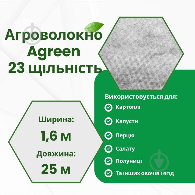 Агроволокно Agreen 23 1,6х25 (EASY-CARRY ROLLS) біле - фото 4