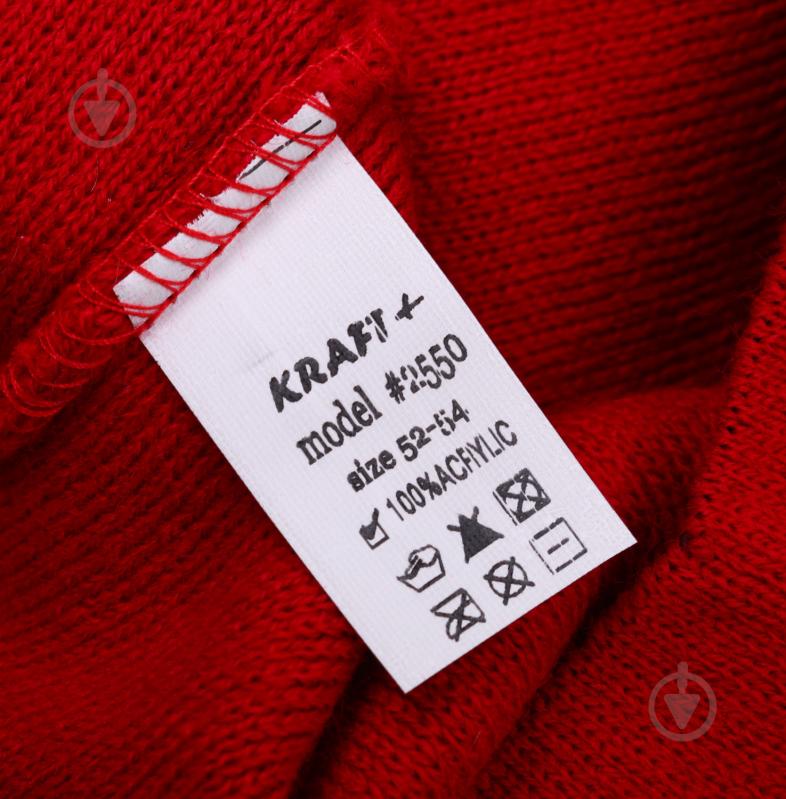 Шапочка дитяча для дівчинки Kraft+ арт. 2550 р.52-54 червоний - фото 4