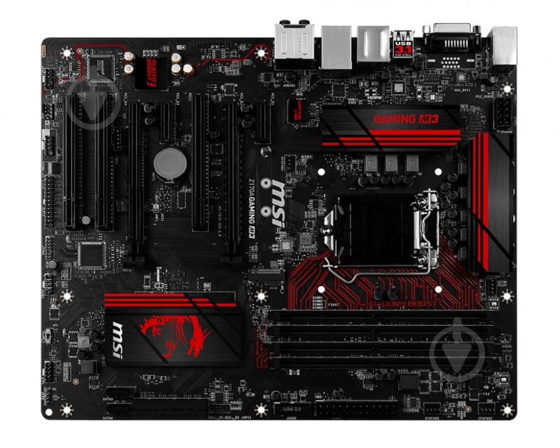 Материнская плата MSI Z170A GAMING M3 (Socket 1151, Intel Z170, ATX) - фото 1