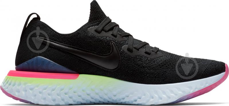 Кроссовки женские Nike EPIC REACT FLYKNIT 2 BQ8927-003 р.38 черные - фото 2