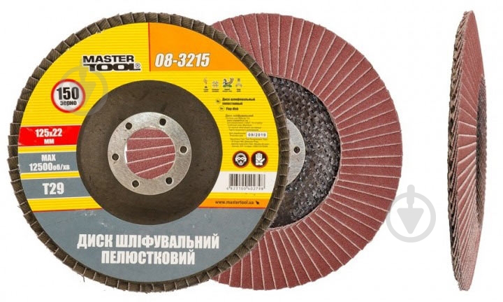 Круг лепестковый MasterTool Т29 125 мм P150 08-3215 - фото 1