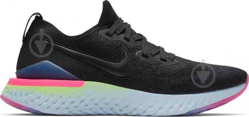 Кроссовки женские Nike EPIC REACT FLYKNIT 2 BQ8927-003 р.40,5 черные - фото 1