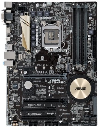 Материнская плата Asus H170-PRO (Socket 1151, Intel H170, ATX) - фото 1