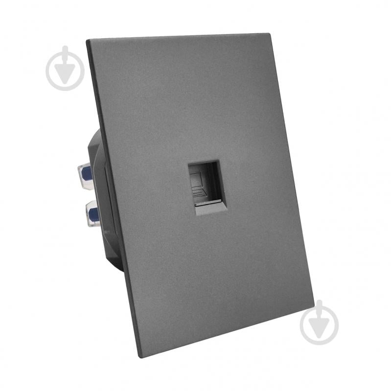 Розетка компьютерная HausMark INO IP20 серый PS-LAN-GP-Gray - фото 1