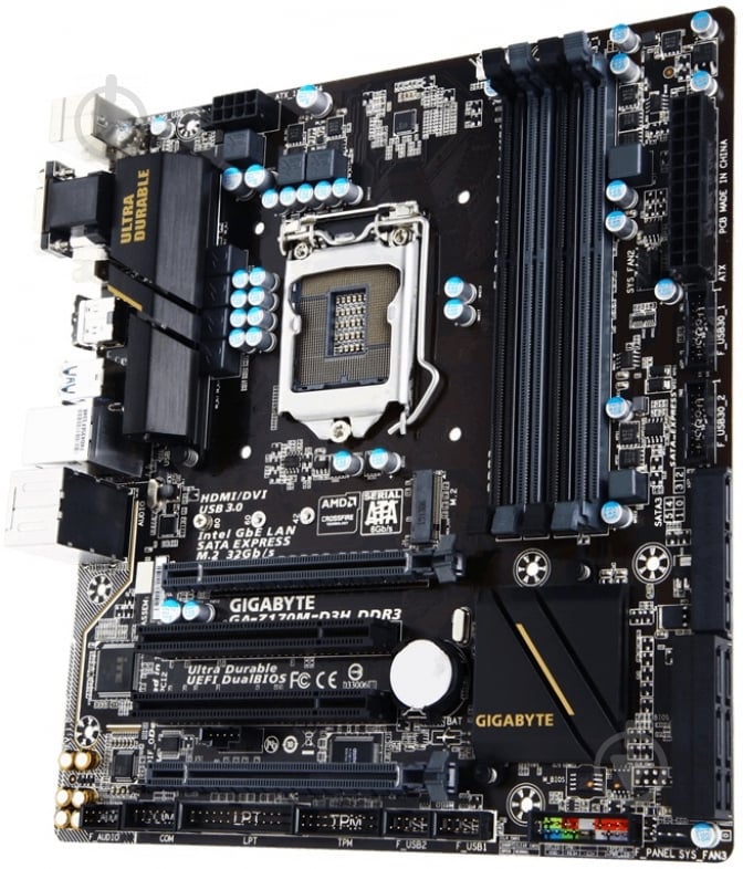 Материнская плата Gigabyte GA-Z170M-D3H DDR3 (Socket 1151, Intel Z170, mirco ATX) - фото 2