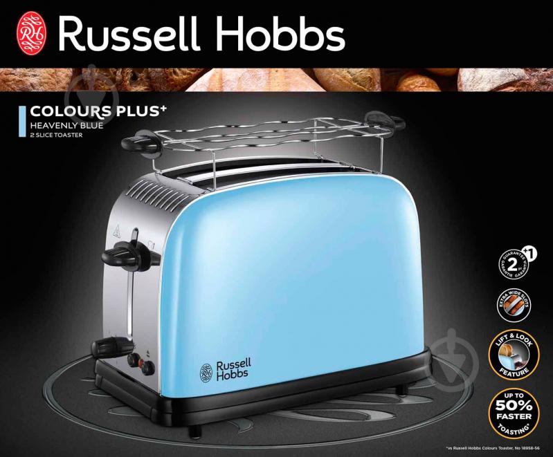 Тостер Russell Hobbs 23335-56 Colour Plus - фото 10