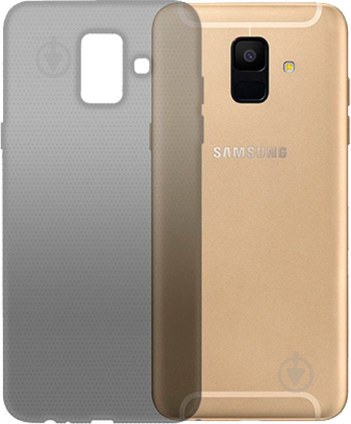 Чехол GlobalCase TPU Extra Slim для Samsung A6 A600 2018 темный - фото 1