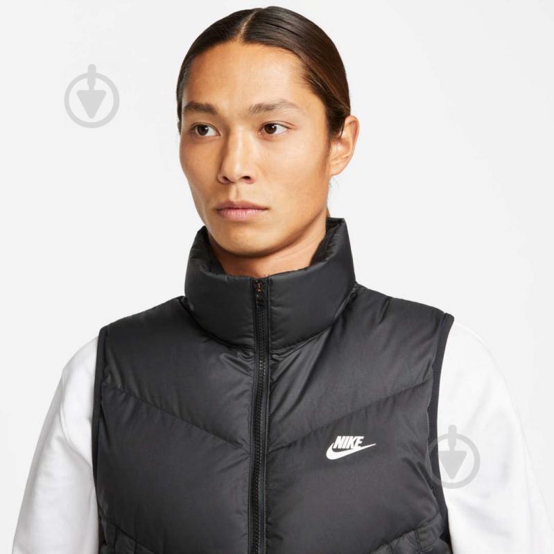 Жилет Nike M NSW SF WINDRUNNER VEST DD6817-010 р.S черный - фото 4