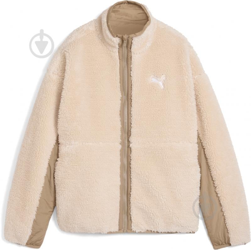 Куртка женская зимняя Puma REVERSIBLE SHERPA JACKET 62648867 р.L бежевая - фото 1