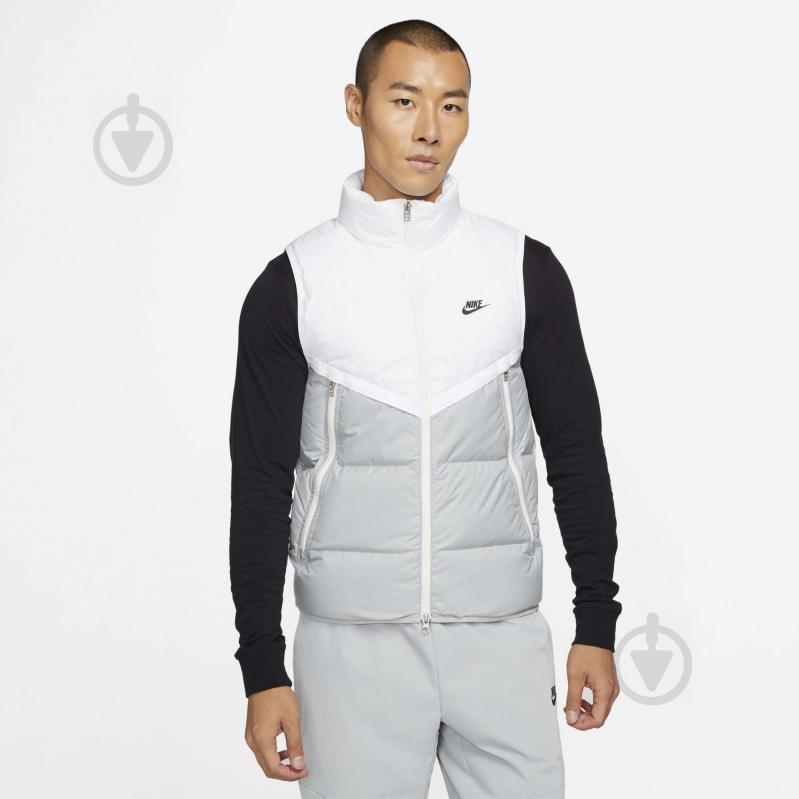 Жилет Nike M NSW SF WINDRUNNER VEST DD6817-100 р.S белый - фото 1