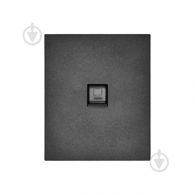 Розетка компьютерная HausMark INO IP20 черный PS-LAN-GP-Black - фото 2