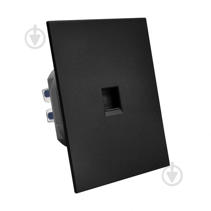 Розетка компьютерная HausMark INO IP20 черный PS-LAN-GP-Black - фото 1