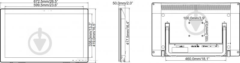 Монитор Iiyama ProLite 27" (T2735MSC-B2) - фото 9