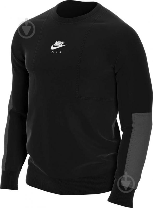 Світшот Nike M NSW AIR BB FLC CREW DD6403-010 р. 2XL чорний - фото 1