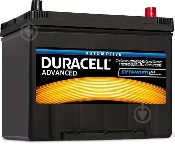 Акумулятор автомобільний Duracell AdvancedAsia 60Ah 510A 12V DA60 «+» праворуч (DA60) - фото 1