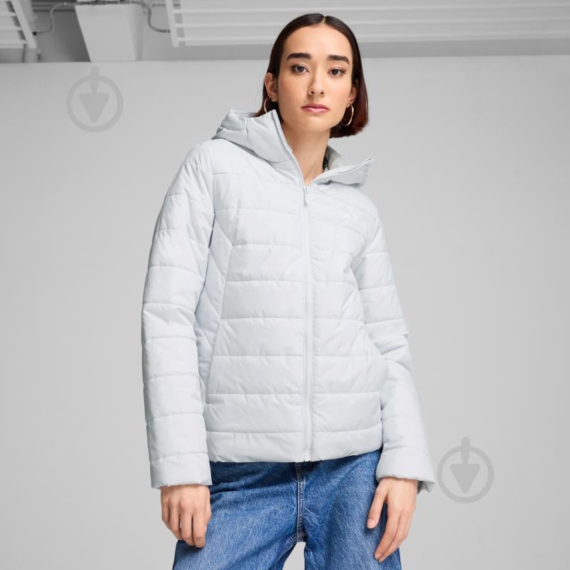 Куртка женская демисезонная Puma ESS HOODED PADDED JACKET 84894042 р.L белая - фото 3