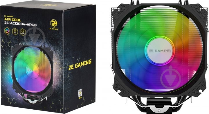 Процесорний кулер 2E Gaming Air Cool 2E-AC120D4-ARGB - фото 9