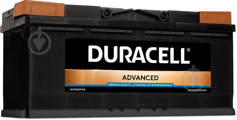 Аккумулятор автомобильный Duracell Advanced 100Ah 820A 12V DA100 «+» справа (DA100) - фото 1