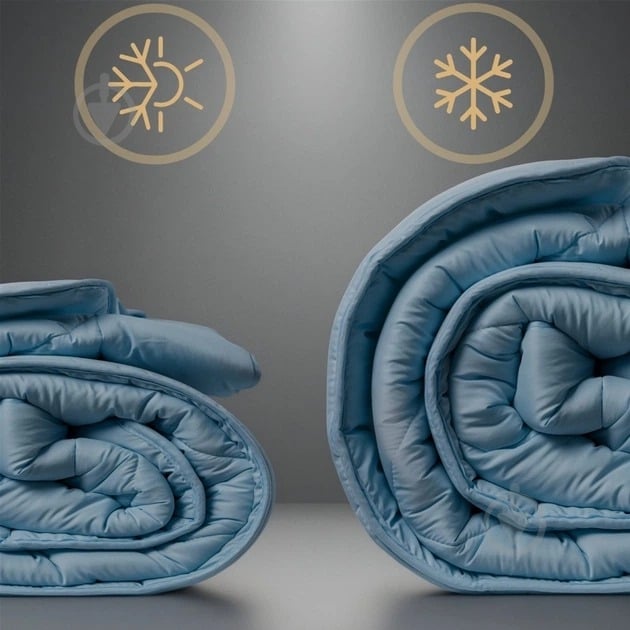 Одеяло антиалергенное Eco-Soft №1649 Eco Light 200x220 см MirSon голубой - фото 4