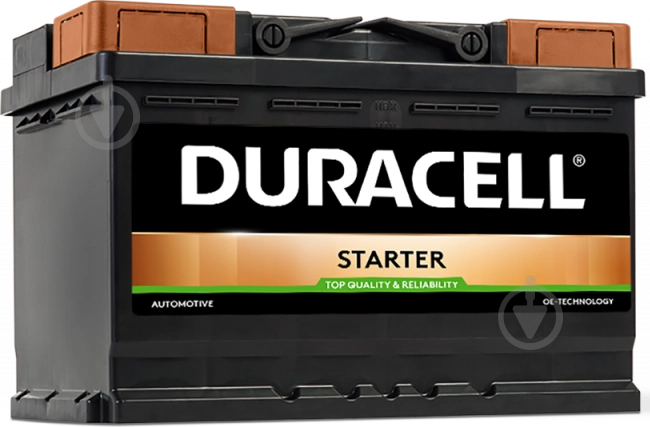 Акумулятор автомобільний Duracell Starter 72Ah 660A 12V DS72 «+» праворуч (DS72) - фото 1