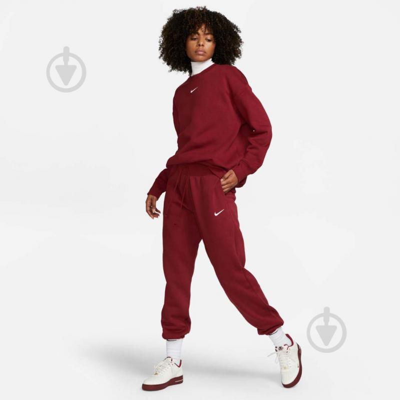 Брюки Nike W NSW PHNX FLC HR OS PANT DQ5887-677 р. S красный - фото 6