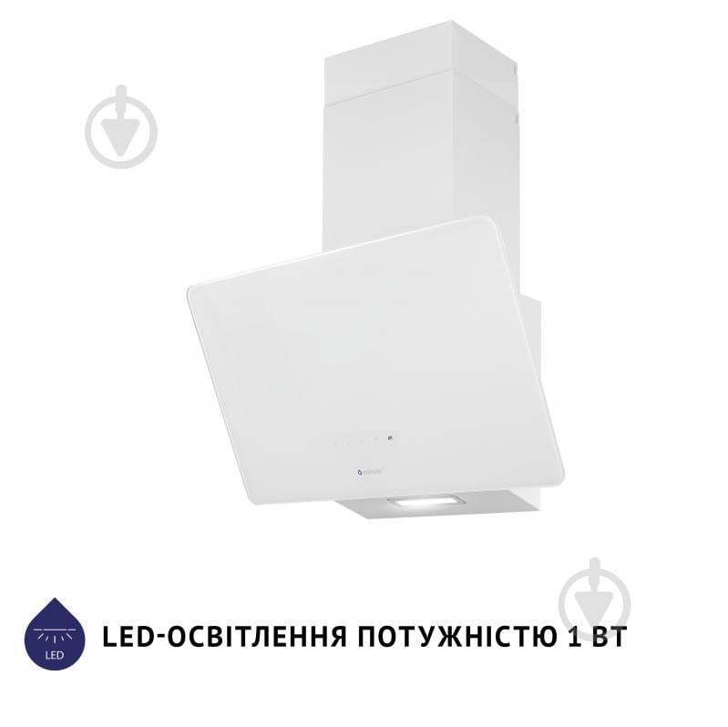 Вытяжка Minola HDN 5224 WH 700 LED декоративная наклонная - фото 3