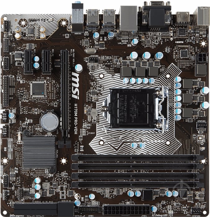 Материнская плата Asus H170M PRO-VDH (Socket 1151, Intel H170, mirco ATX) - фото 1