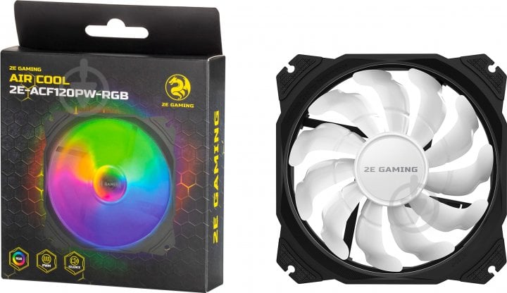 Корпусний кулер 2E Gaming Air Cool 2E-ACF120PW-RGB - фото 6