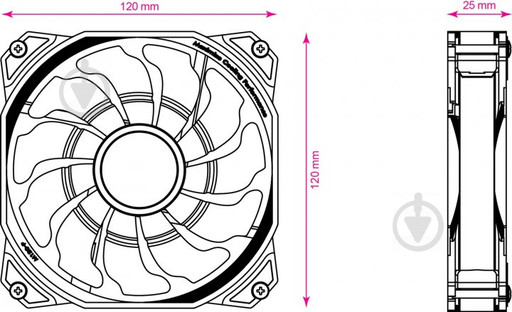 Корпусний кулер 2E Gaming Air Cool 2E-ACF120PW-RGB - фото 8