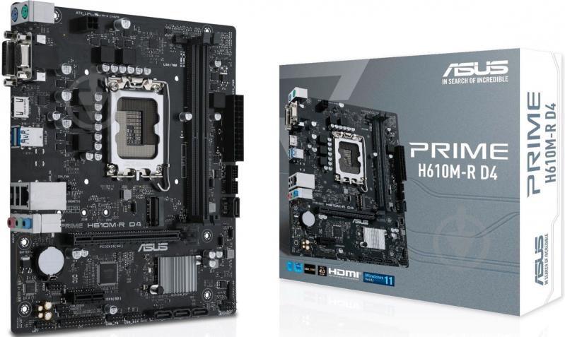 Материнская плата Asus PRIME H610M-R D4-SI (Socket 1700, Intel H610, micro ATX) - фото 5