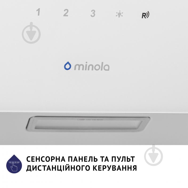 Вытяжка Minola HVS 5224 WH 700 LED декоративная наклонная - фото 9