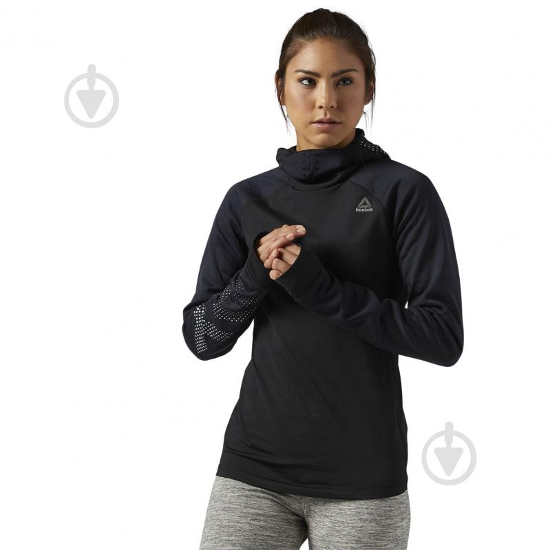 Джемпер Reebok BR2650 р. XS черный - фото 1 Джемпер Reebok BR2650 р. XS черный - фото 1