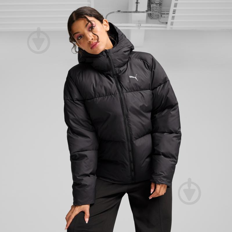 Куртка жіноча зимова Puma POLY PUFFER JACKET 62648901 р.L чорна - фото 3