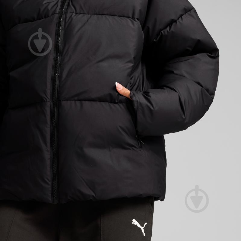 Куртка жіноча зимова Puma POLY PUFFER JACKET 62648901 р.L чорна - фото 4