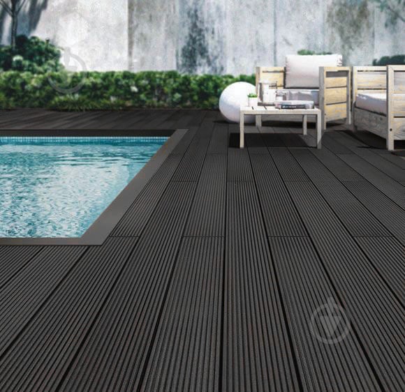 Терасна дошка ARLINE Decking 24140 140х24х3000 мм антрацит - фото 1