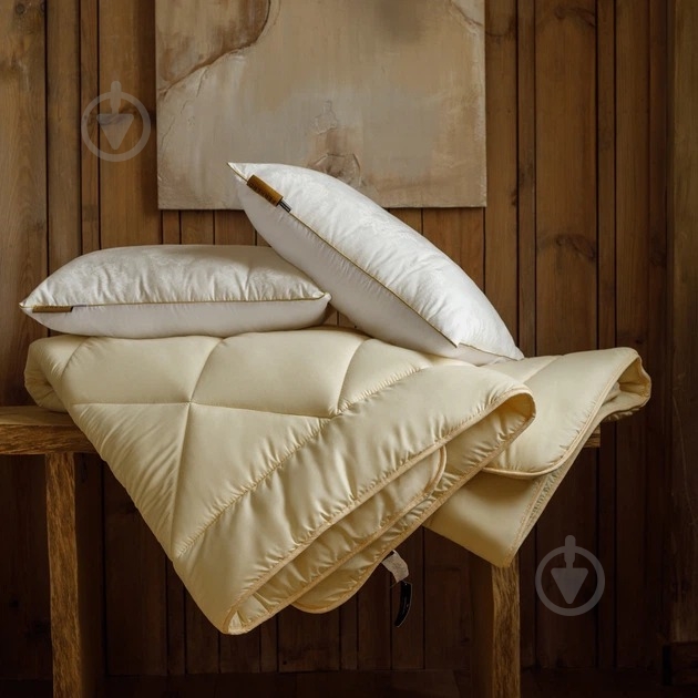 Одеяло антиалергенное Eco-Soft №1650 Eco Light 220x240 см MirSon кремовый - фото 4