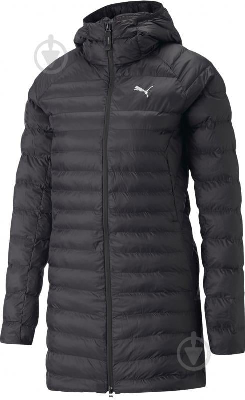 Куртка жіноча зимова Puma PACKLITE PRIMALOFT LONG HOODED JACKET 84940601 р.L чорна - фото 1