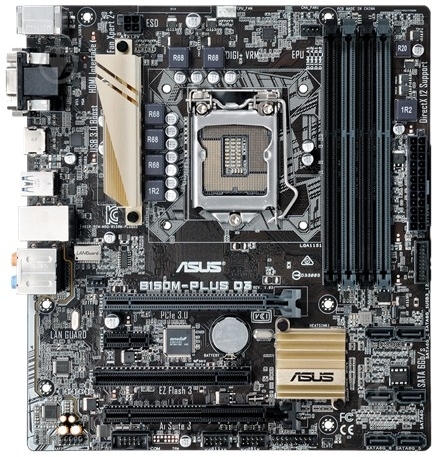 Материнская плата Asus B150M-PLUS D3 (Socket 1151, Intel B150, mirco ATX) - фото 1