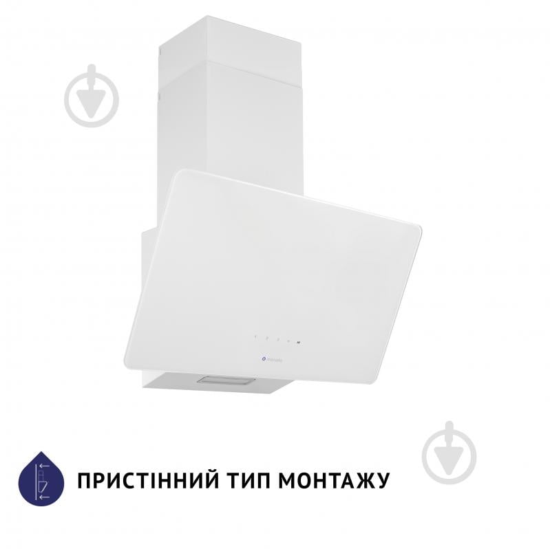 Вытяжка Minola HVS 6224 WH 700 LED декоративная наклонная - фото 2