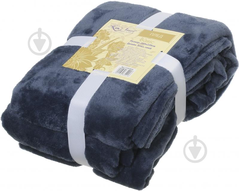 Плед Basic Топаз 200x220 см синий La Nuit - фото 2