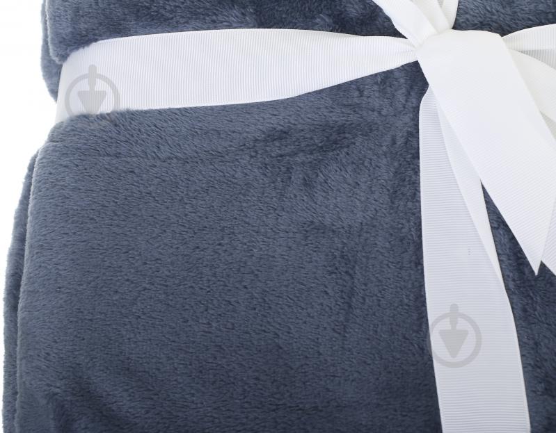 Плед Basic Топаз 200x220 см синий La Nuit - фото 3