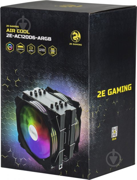 Процесорний кулер 2E Gaming Air Cool 2E-AC120D6-ARGB - фото 11