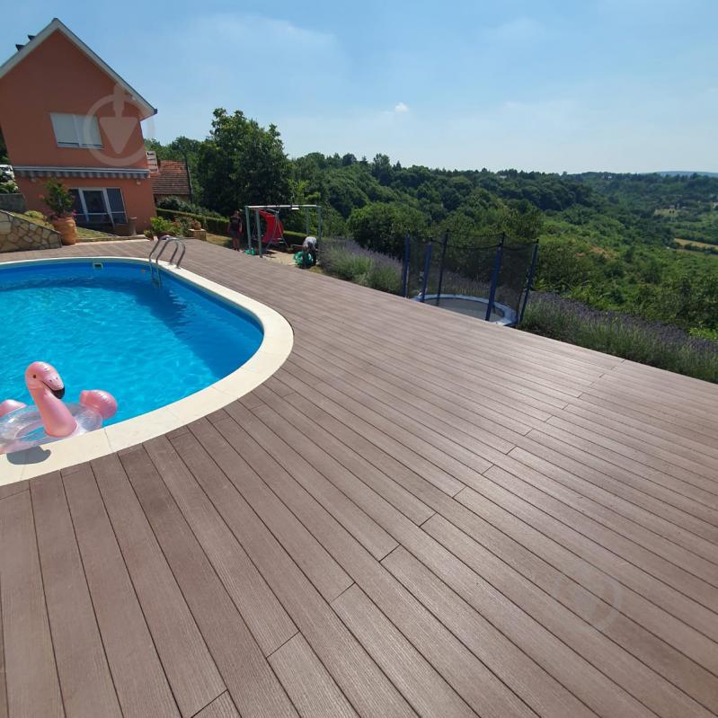 Терасна дошка ARLINE Decking 24140 140х24х3000 мм темно-коричневий - фото 1