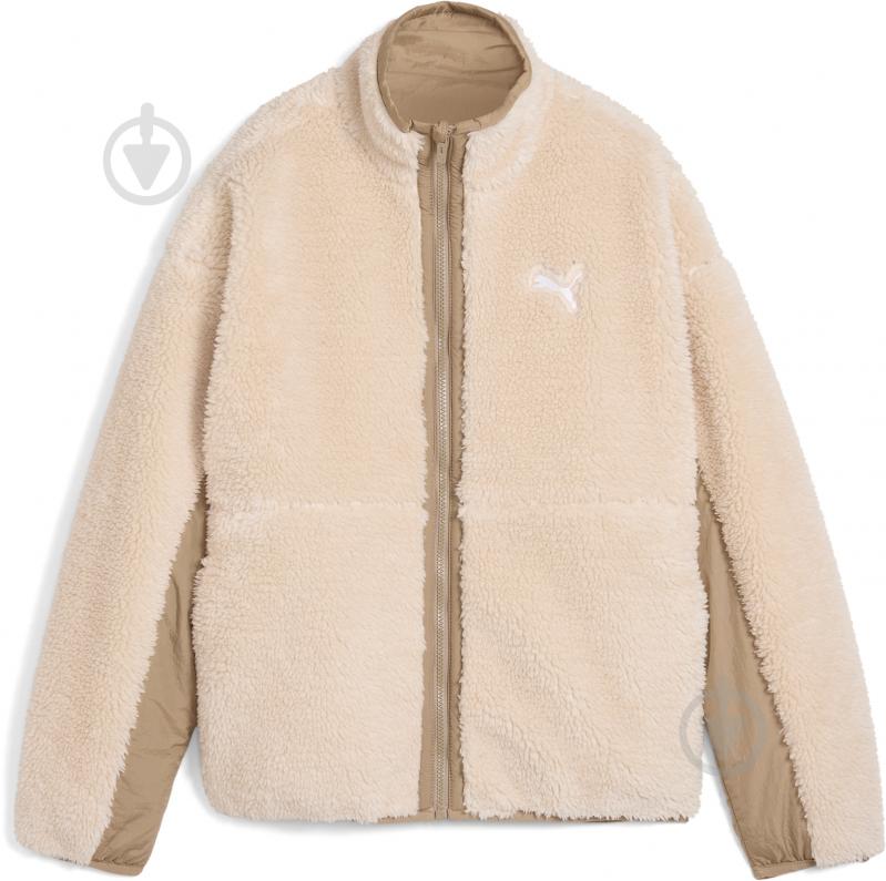 Куртка женская зимняя Puma REVERSIBLE SHERPA JACKET 62648867 р.M бежевая - фото 1