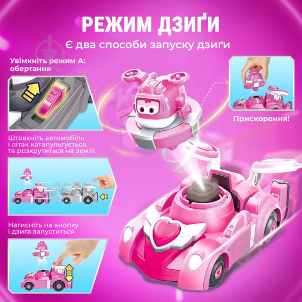 Игровой набор Super Wings Spinning Vehicle Диззи EU770340 - фото 5