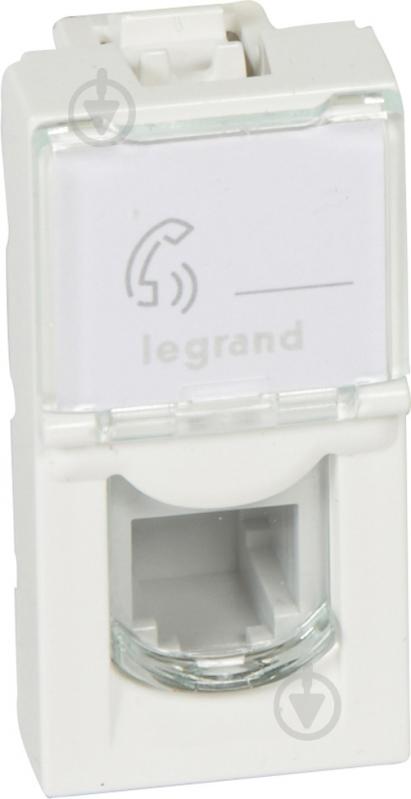 Розетка Legrand Mosaic RJ11 білий 78730 - фото 1 Розетка Legrand Mosaic RJ11 білий 78730 - фото 1