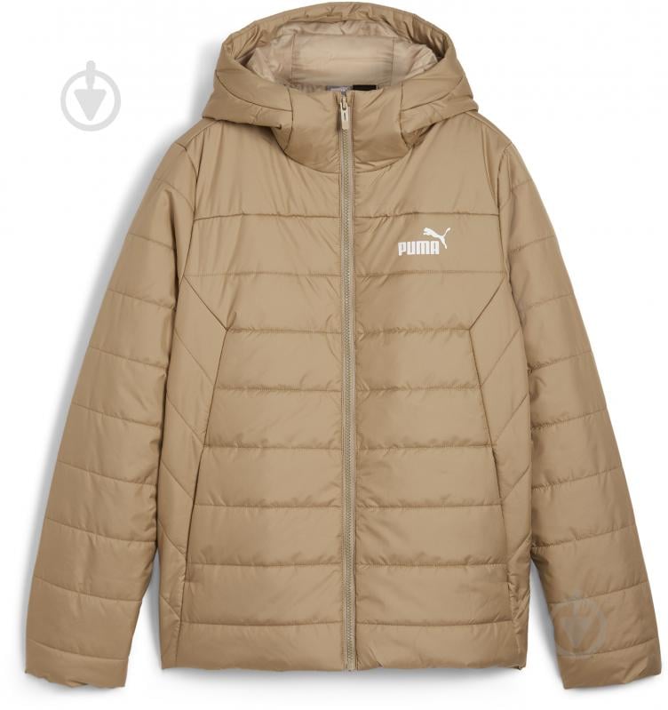 Куртка женская демисезонная Puma ESS HOODED PADDED JACKET 84894067 р.M бежевая - фото 1