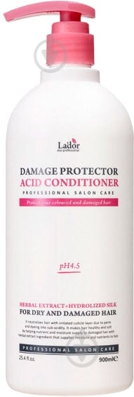 Кондиционер Lador Damage Protector Acid для сухих волос 900 мл - фото 1